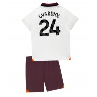 Dětský Fotbalový dres Manchester City Josko Gvardiol #24 2023-24 Venkovní Krátký Rukáv (+ trenýrky)
